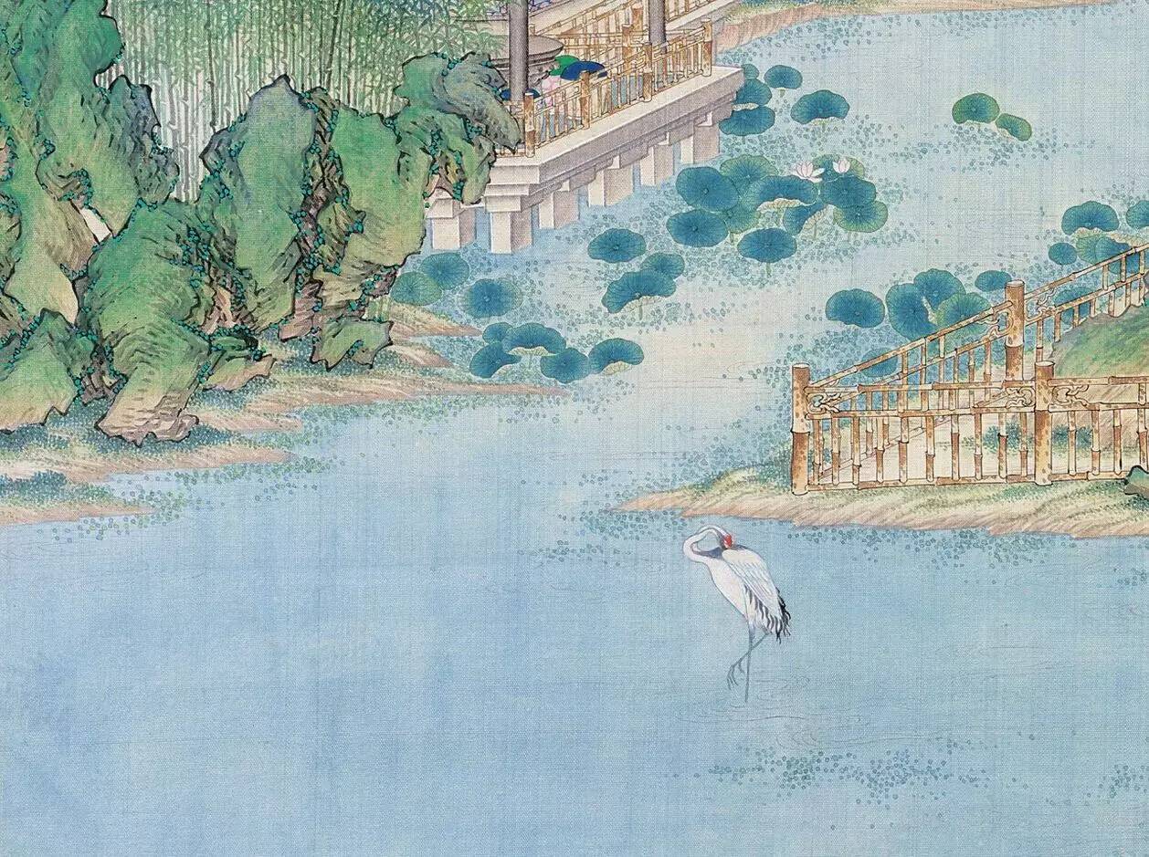 庭院深深，佳人依在