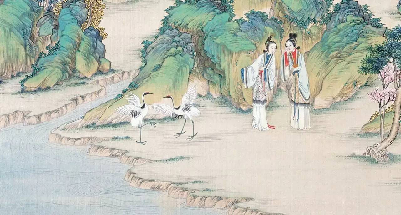 庭院深深，佳人依在