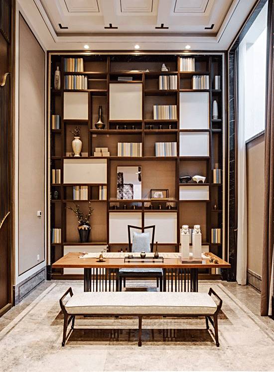 書房和茶室，新中式風(fēng)格的絕佳展現(xiàn)