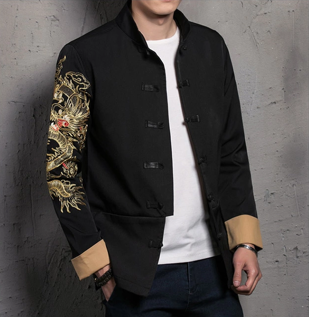 個(gè)性刺繡匠心啟航閱讀唐裝