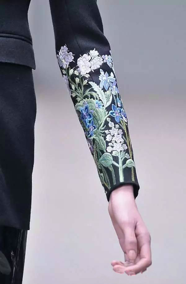 美的讓人無法呼吸，唯美刺繡圖案圖片