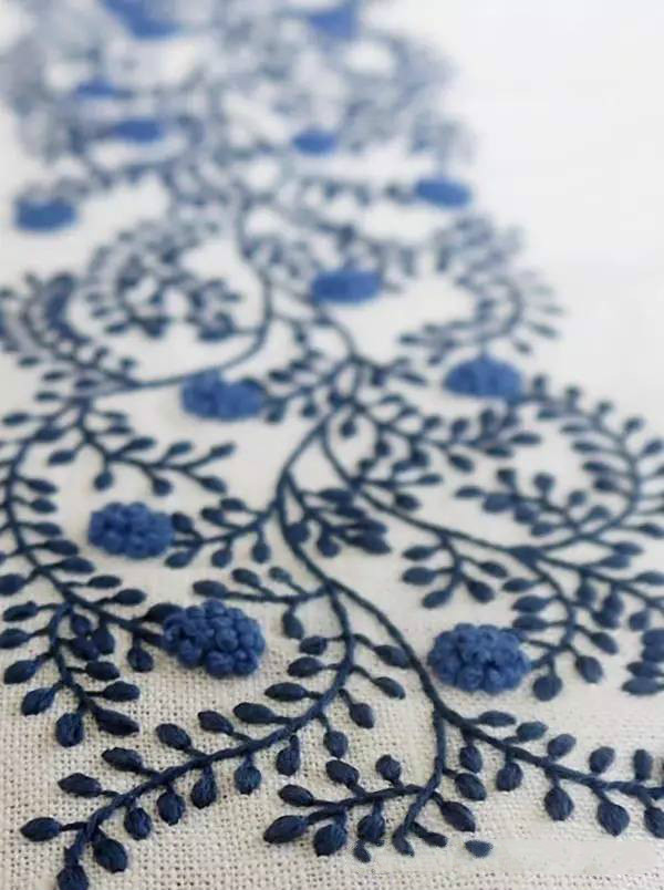美的讓人無(wú)法呼吸，唯美刺繡圖案圖片