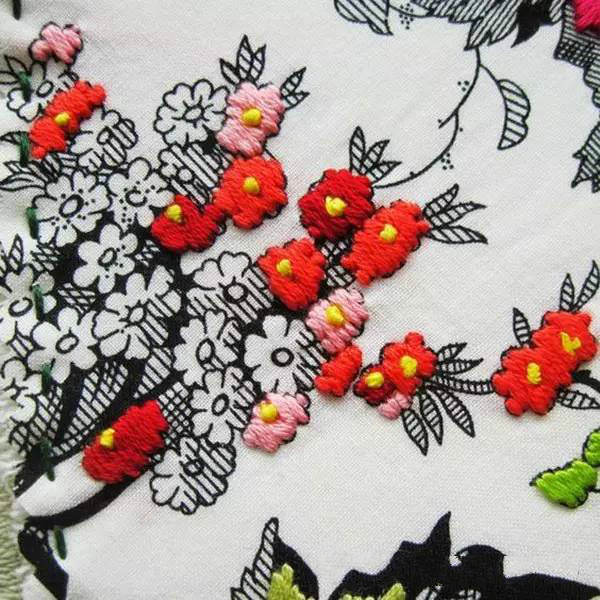 美的讓人無法呼吸，唯美刺繡圖案圖片