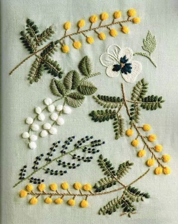 美的讓人無法呼吸，唯美刺繡圖案圖片