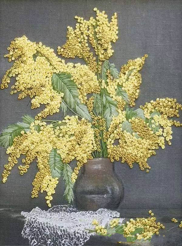 美的讓人無法呼吸，唯美刺繡圖案圖片