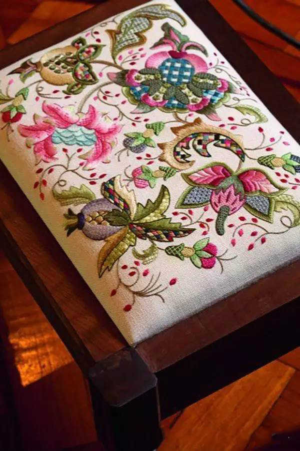 美的讓人無法呼吸，唯美刺繡圖案圖片