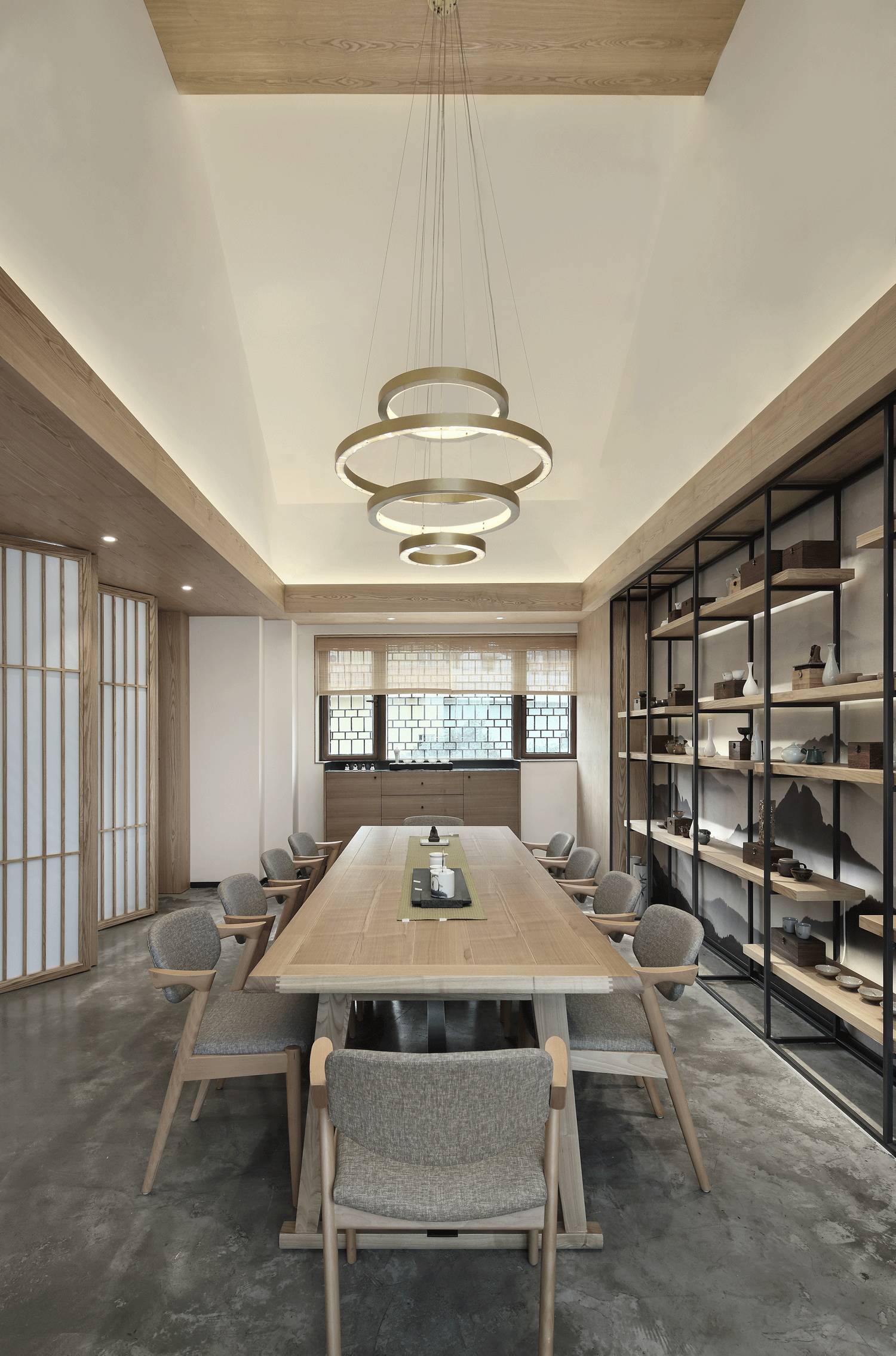 樸素安靜的禪意原木空間，中式裝修造景藝術(shù)