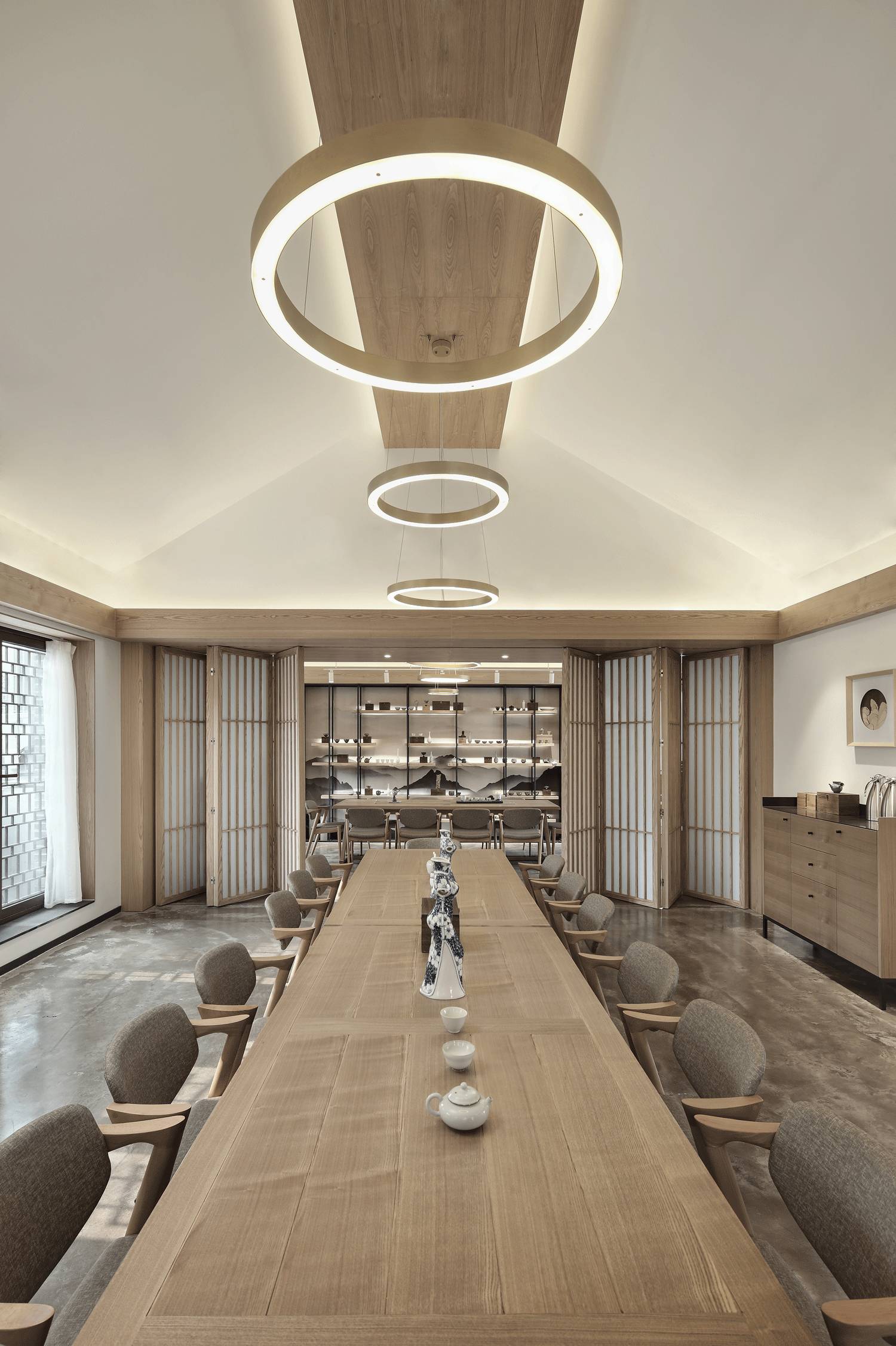 樸素安靜的禪意原木空間，中式裝修造景藝術(shù)