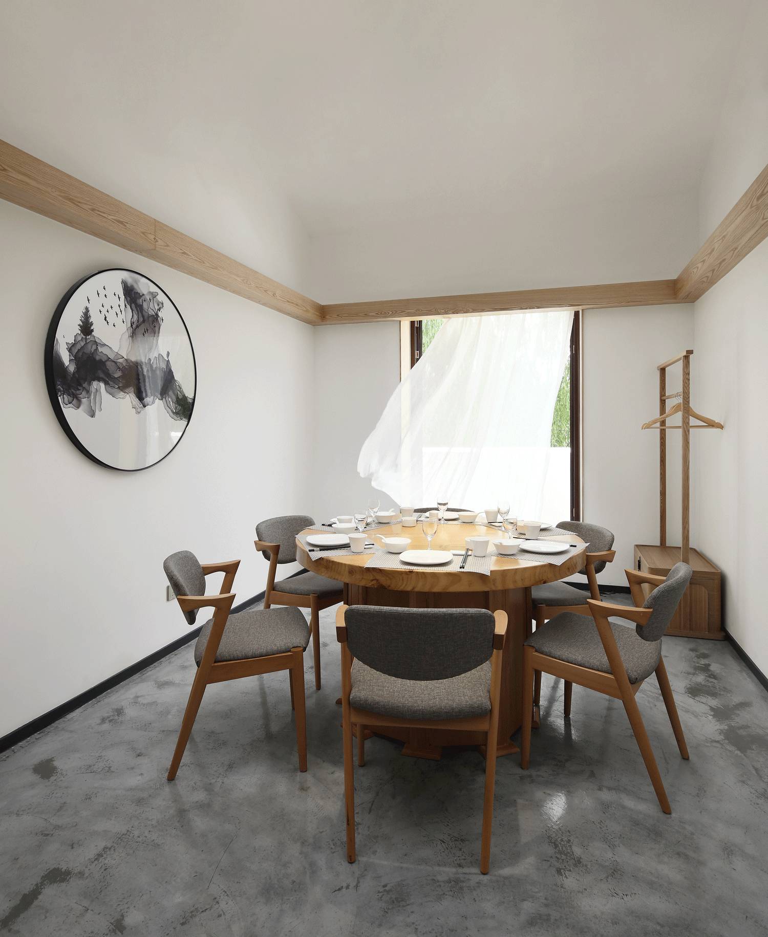 樸素安靜的禪意原木空間，中式裝修造景藝術(shù)