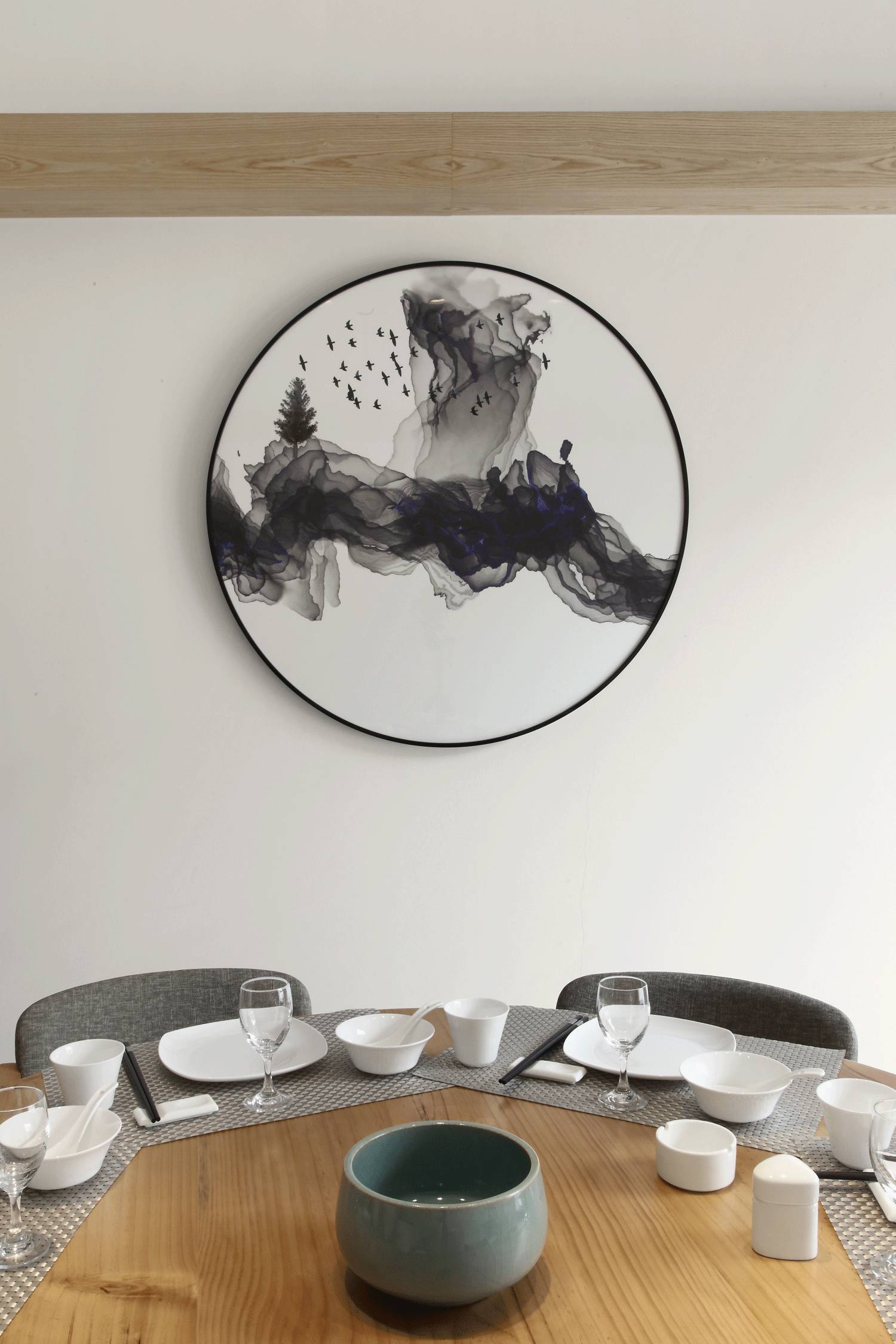 樸素安靜的禪意原木空間，中式裝修造景藝術(shù)