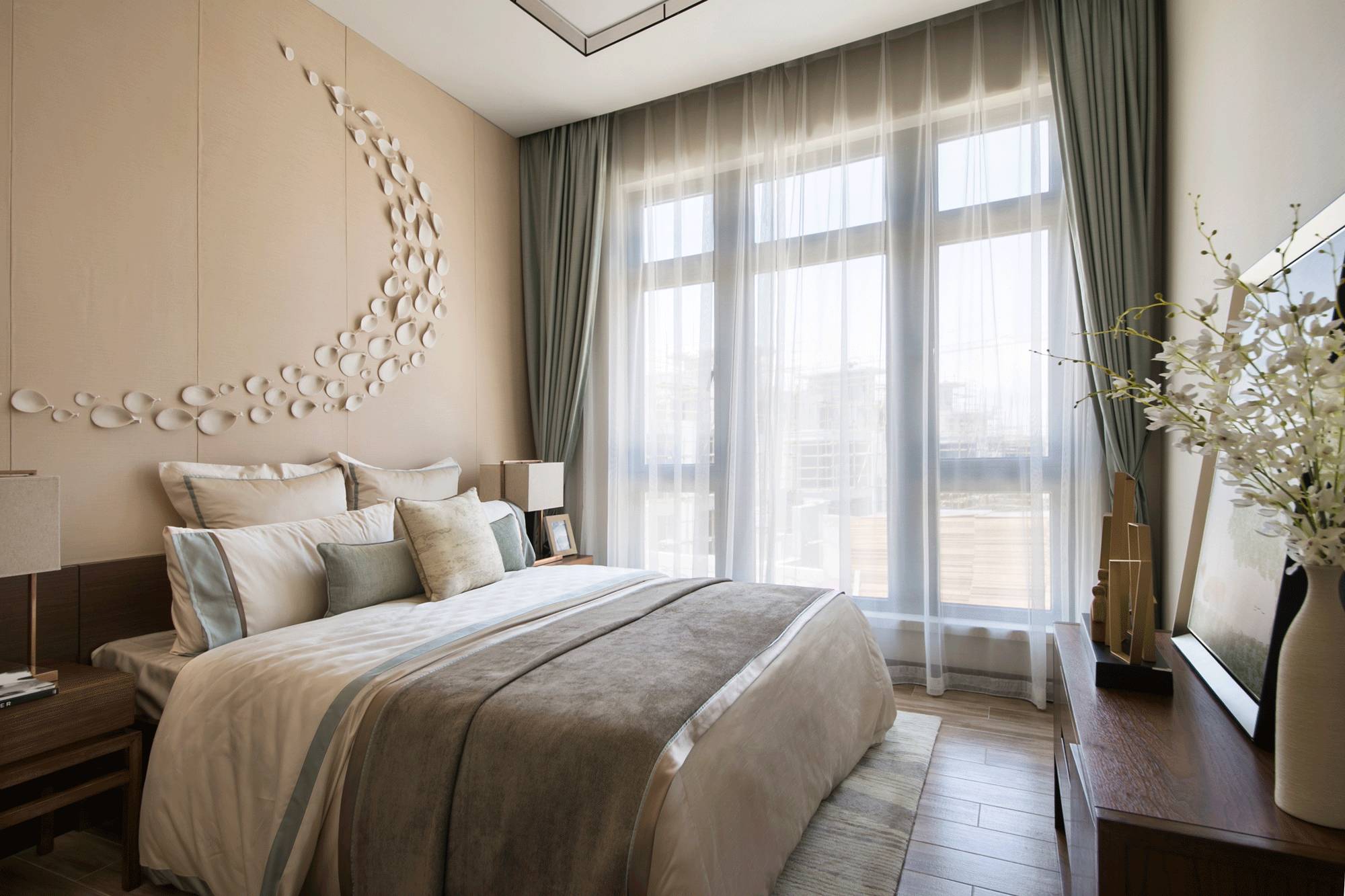 茶·時光的故事，290㎡典雅新中式裝修設(shè)計