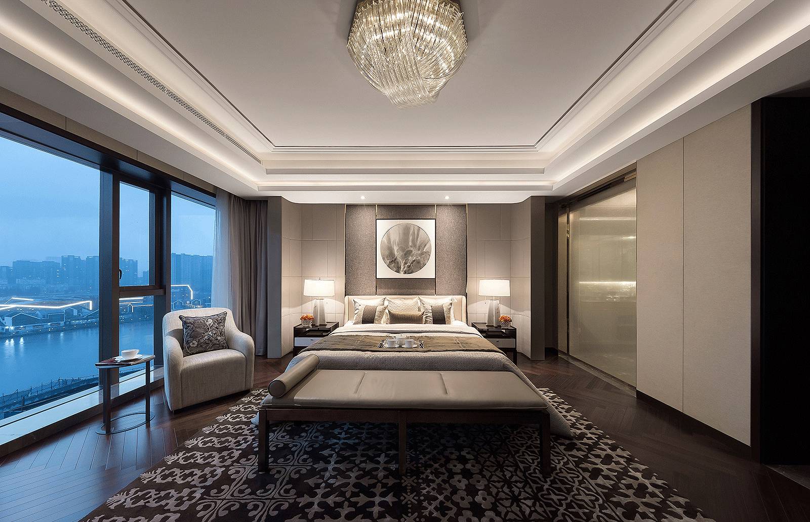 新中式設(shè)計(jì)中，臥室的運(yùn)用與表現(xiàn)