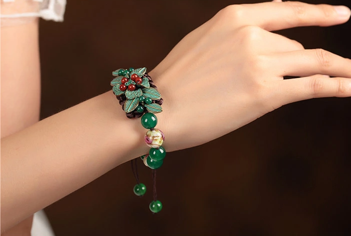 復(fù)古匠心啟航閱讀琉璃瑪瑙手工編織手串手鏈