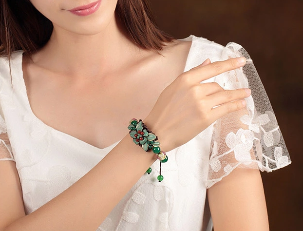 復(fù)古匠心啟航閱讀琉璃瑪瑙手工編織手串手鏈