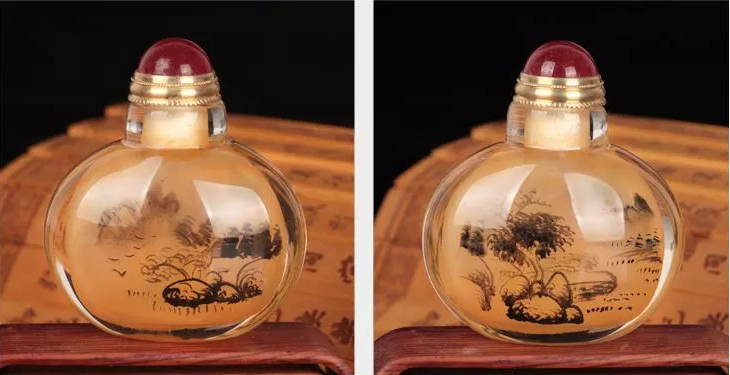 壺里有乾坤，手工內畫鼻煙壺