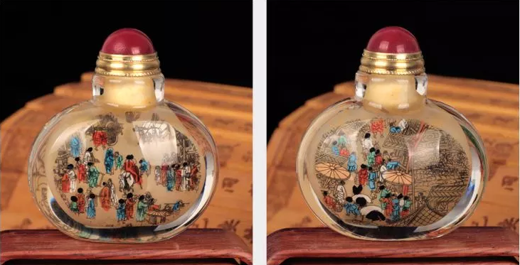 壺里有乾坤，手工內畫鼻煙壺