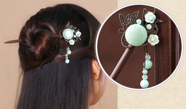 手工古典木簪古風(fēng)頭飾簪子