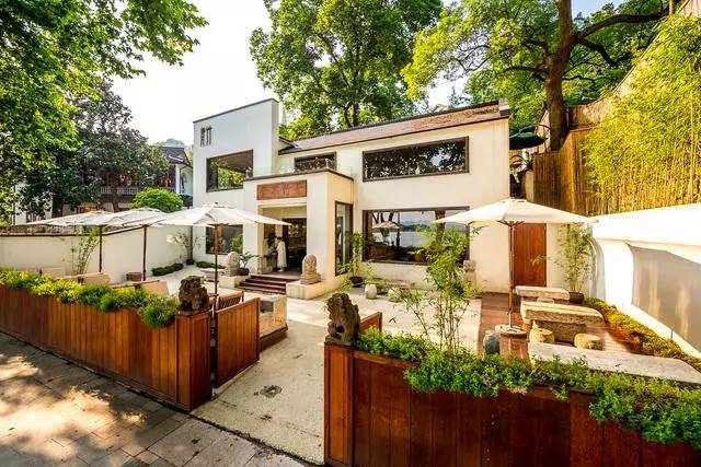 青桐·青竹茶舍，茶香縹緲靜賞西湖