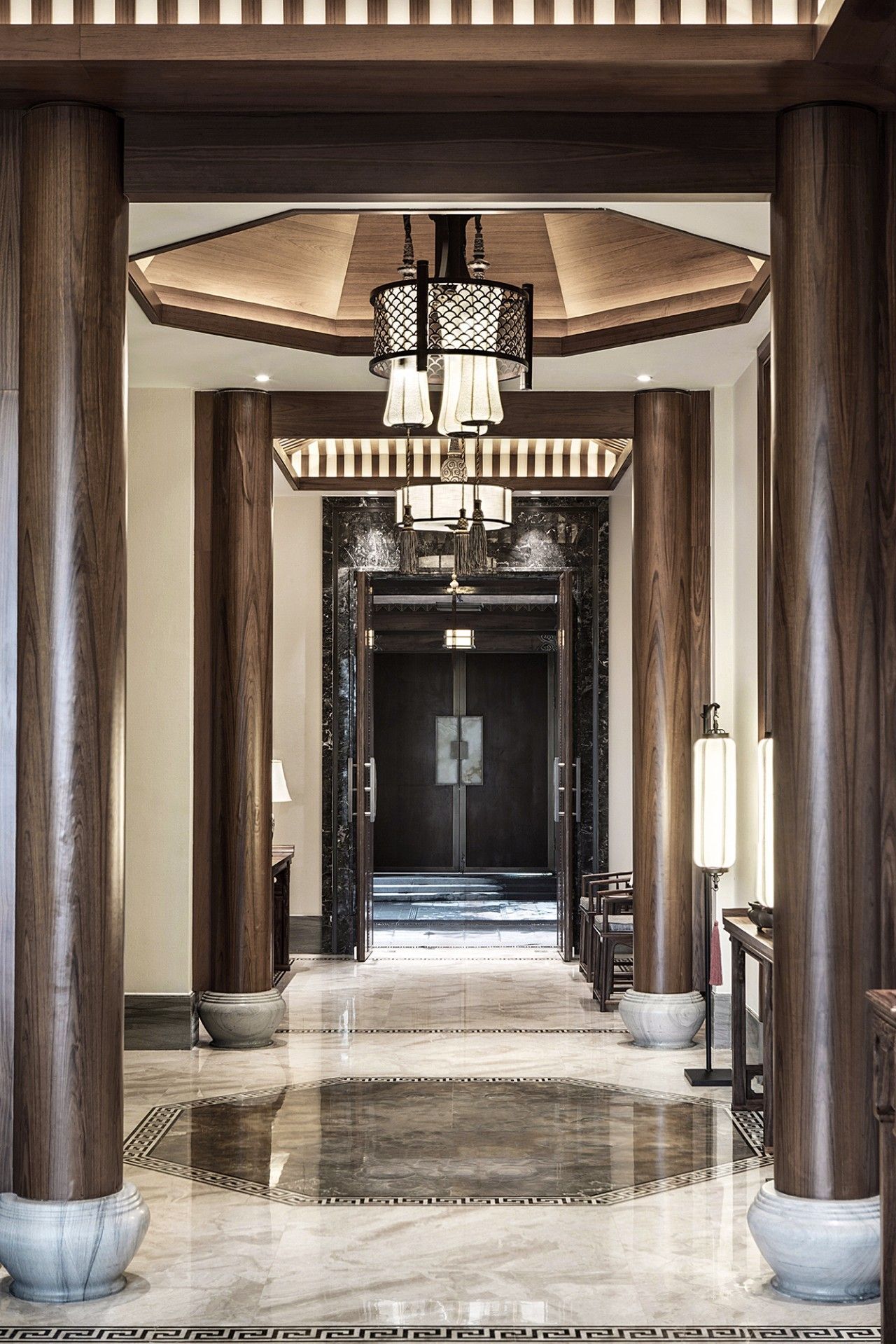 龍光御海天禧別墅樣板房，高端大氣的新中式豪