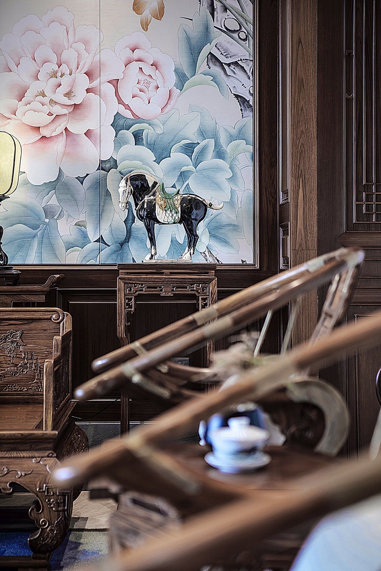 龍光御海天禧別墅樣板房，高端大氣的新中式豪