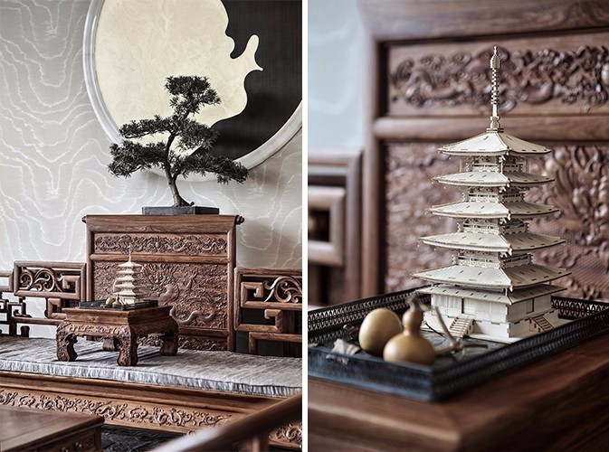 龍光御海天禧別墅樣板房，高端大氣的新中式豪