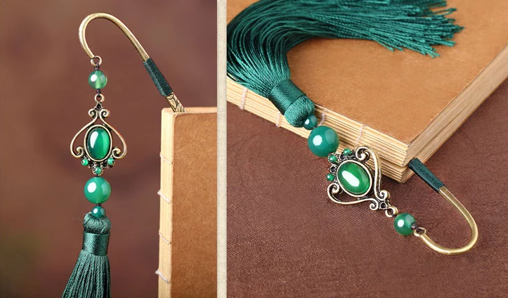 匠心啟航閱讀古典創(chuàng)意金屬精致流蘇書簽