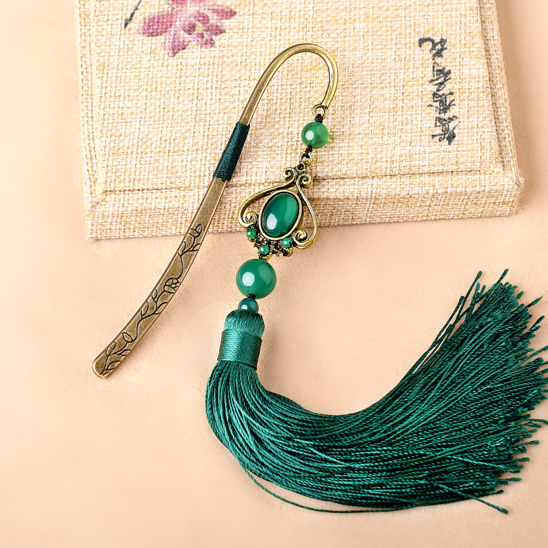 匠心啟航閱讀古典創(chuàng)意金屬精致流蘇書簽