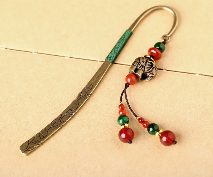 匠心啟航閱讀復(fù)古小象古風(fēng)文藝流蘇書(shū)簽