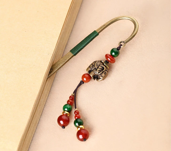 匠心啟航閱讀復(fù)古小象古風(fēng)文藝流蘇書(shū)簽