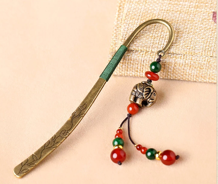 匠心啟航閱讀復(fù)古小象古風(fēng)文藝流蘇書(shū)簽