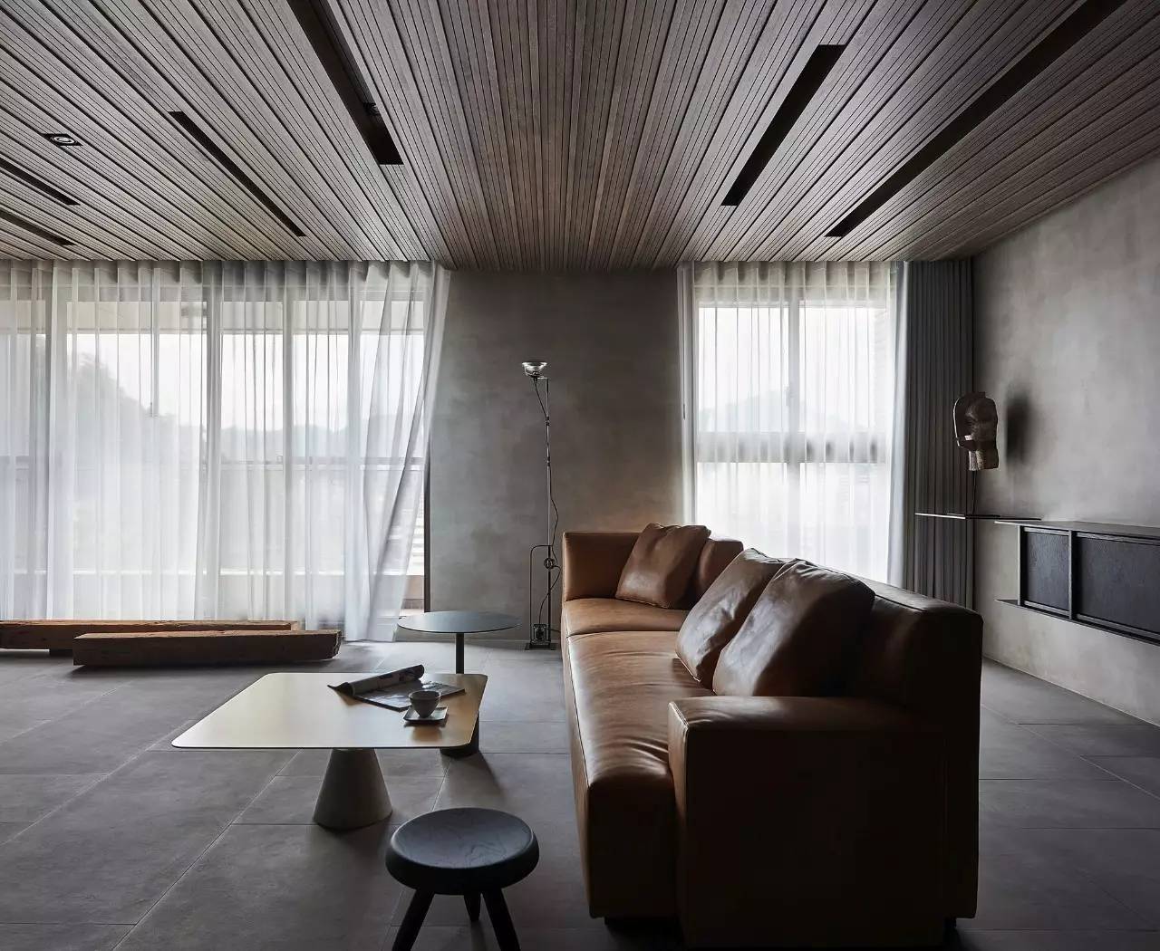 水泥+舊木，締造出具情懷的中式裝修設計