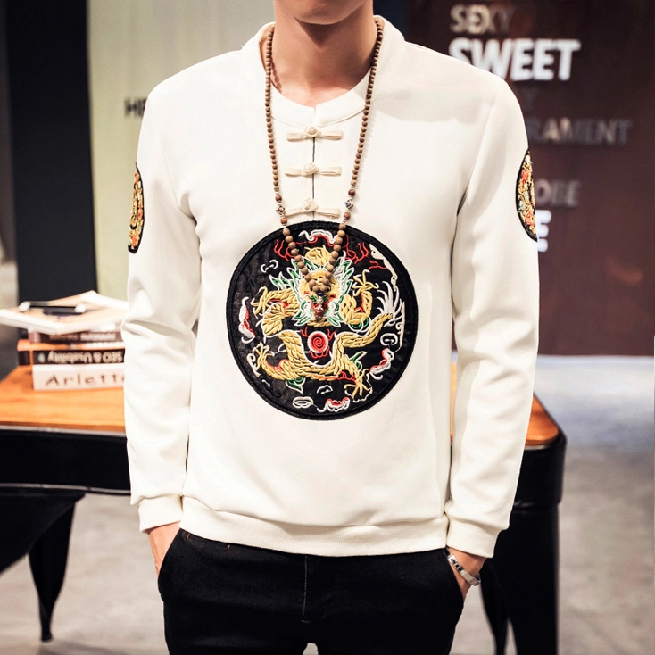 匠心啟航閱讀刺繡龍袍復(fù)古衛(wèi)衣唐裝