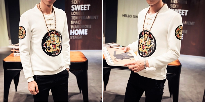 匠心啟航閱讀刺繡龍袍復(fù)古衛(wèi)衣唐裝