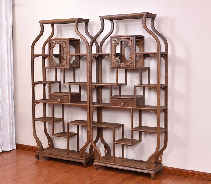 紅木家具博古架，中式實(shí)木古董架