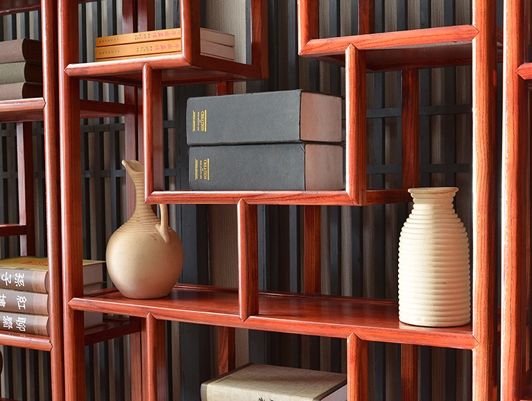 明清古典家具，實木南榆木中式博古架