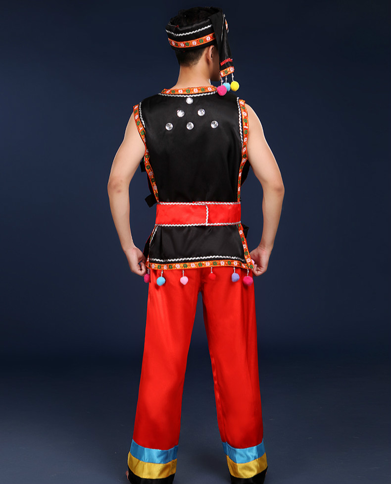 土家族壯族打鼓民族服飾，苗族男少數(shù)民族服裝