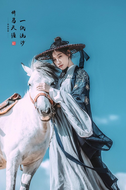 一紙流沙·倚馬天涯，古裝人像攝影
