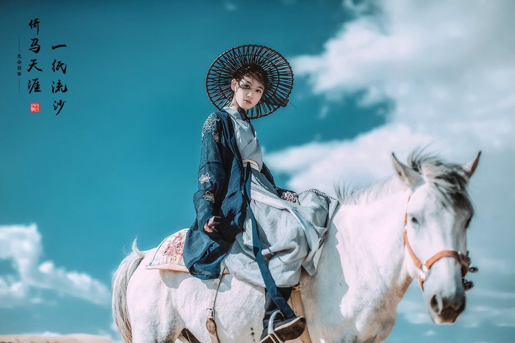 一紙流沙·倚馬天涯，古裝人像攝影