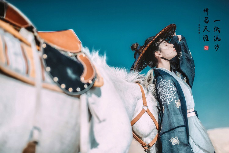 一紙流沙·倚馬天涯，古裝人像攝影