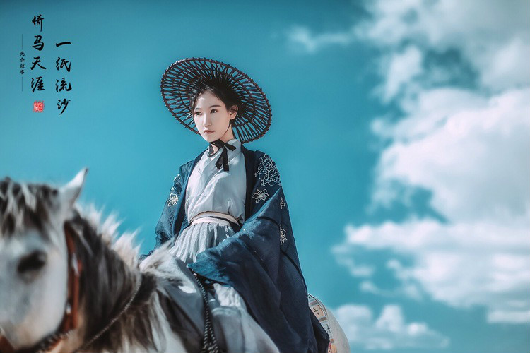 一紙流沙·倚馬天涯，古裝人像攝影