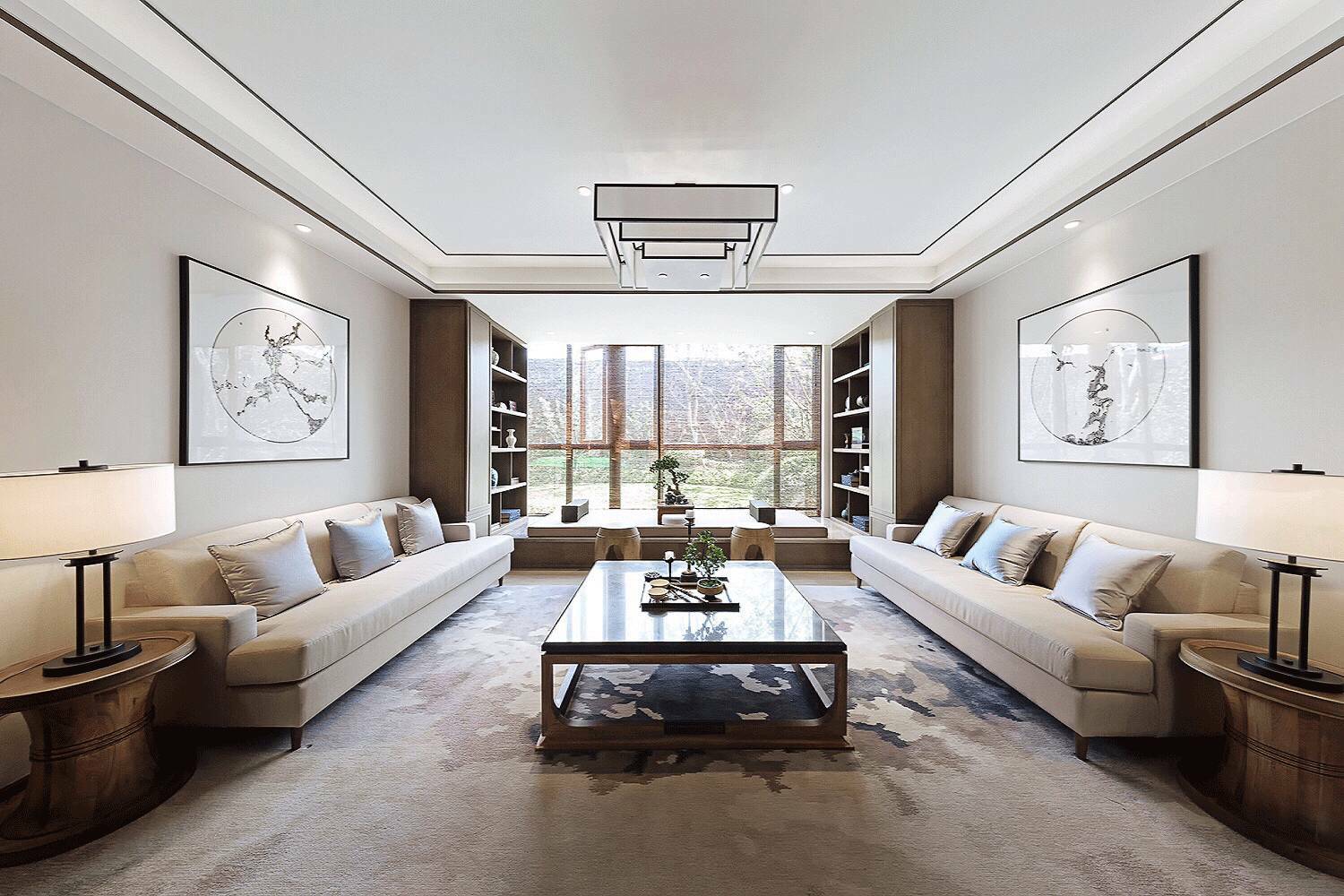 裝修設(shè)計(jì)：新中式客廳最有范的待客之道！