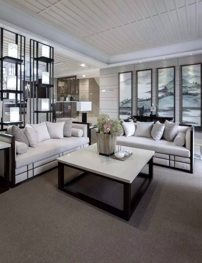 裝修設計：新中式客廳最有范的待客之道！