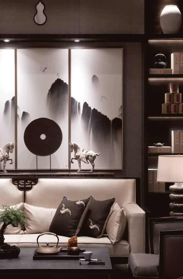 裝修設計：新中式客廳最有范的待客之道！