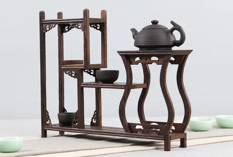 20款東方古韻的雞翅木實(shí)木中式博古架造型
