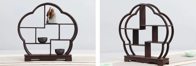 20款東方古韻的雞翅木實(shí)木中式博古架造型