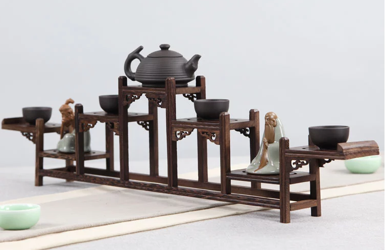 20款東方古韻的雞翅木實(shí)木中式博古架造型