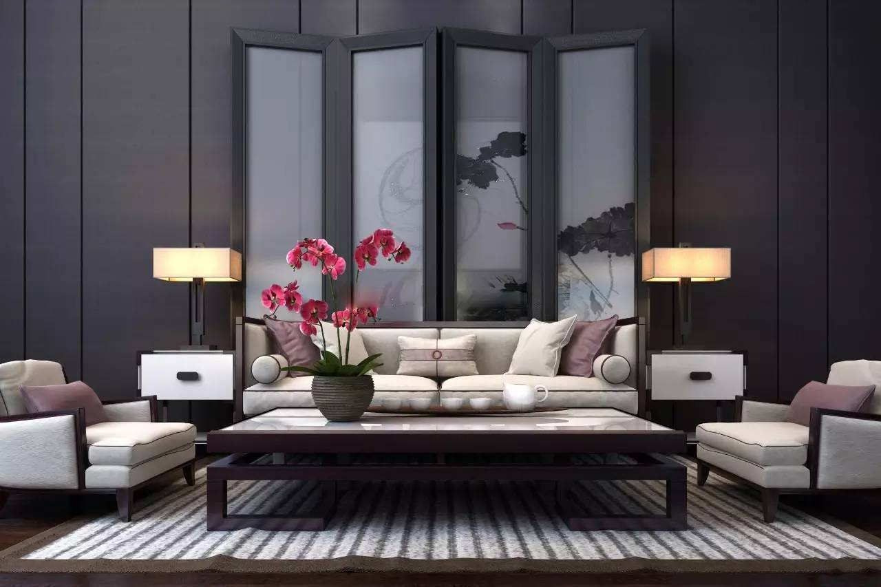 沙發(fā)墻裝修設計，最美不過新中式