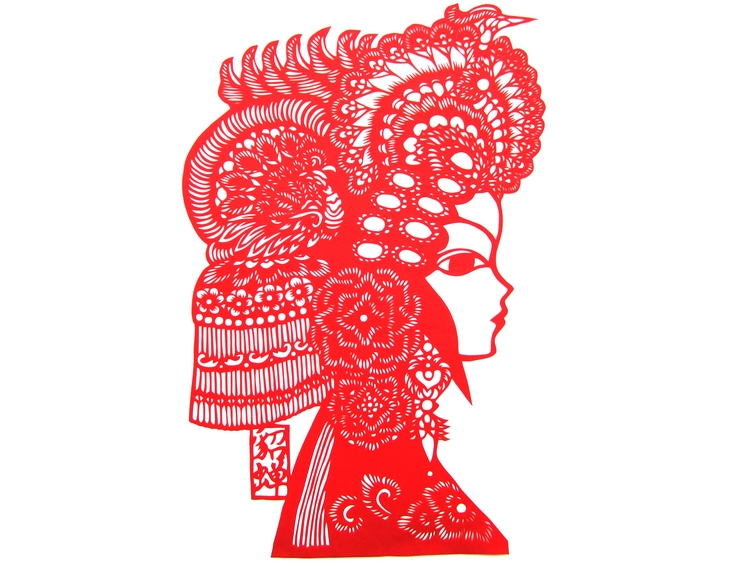 十款匠心啟航閱讀手工京劇臉譜剪紙工藝品