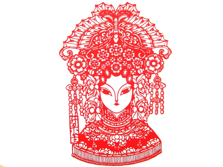 十款匠心啟航閱讀手工京劇臉譜剪紙工藝品