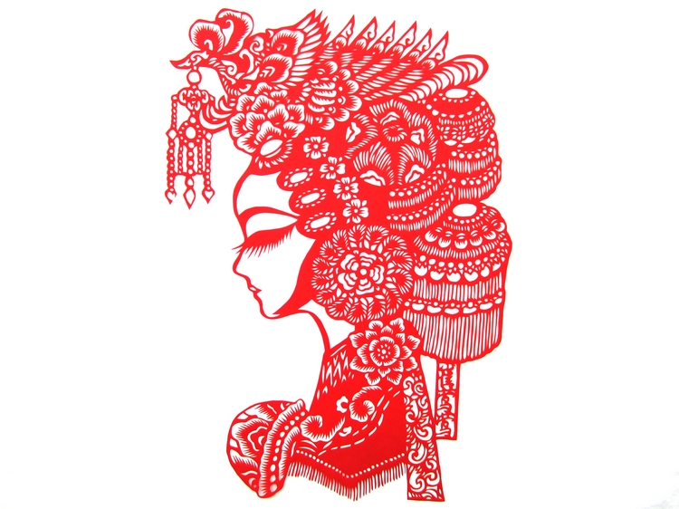 十款匠心啟航閱讀手工京劇臉譜剪紙工藝品